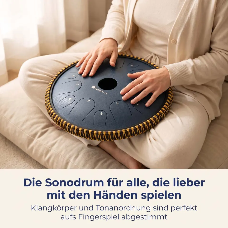 Die sonodrum Exclusive wird mit den Händen gespielt