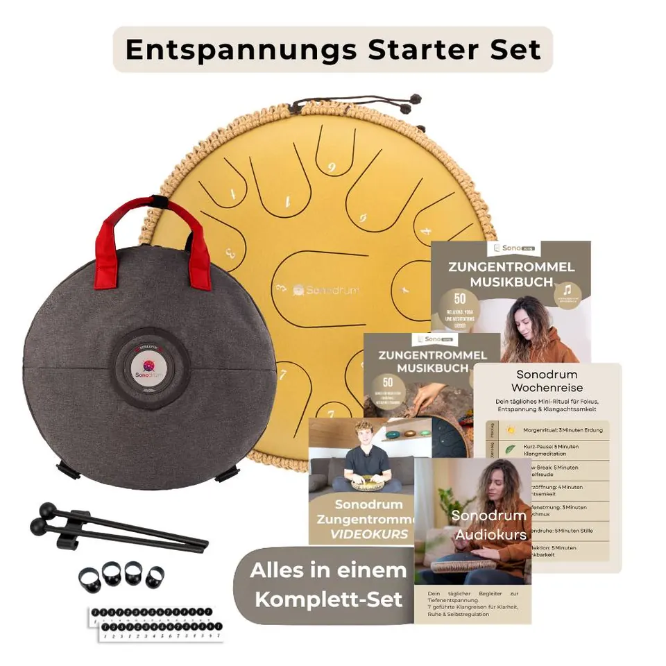 Entspannungs Starter Set von sonodrum in Gold