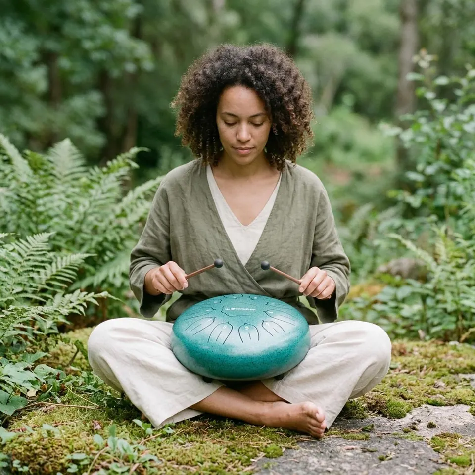 sonodrum Standard 30 cm in Grün im Freien